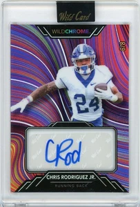 CHRIS RODRIGUEZ JR 2023 Wild Card Wild Chrome Auto Rookie /8 - Foto 1 di 3