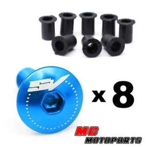 Billet M5 Windscreen Windshield Fairing Logo Bolts For Suzuki SV 650 SV650  -MC - Picture 1 of 10