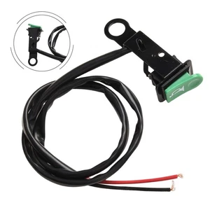 Green Resettable Switch for Motorcycle Applications Reflector Iron Bracket - Picture 1 of 13