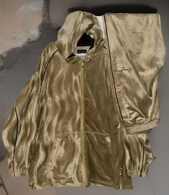 De Colección Raro Temprano Y2K Sean John X Azul Crudo Terciopelo Chándal HipHop Ropa de Calle Talla XXL Foto 1 de 4