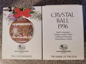 Hutschenreuther  4011699553148 Kristallglas Weihnachtskugel 1996 - Bild 1 von 3