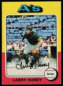 1975 Topps Larry Haney #626 CARTOLINA BASEBALL Oakland Athletics - Foto 1 di 2