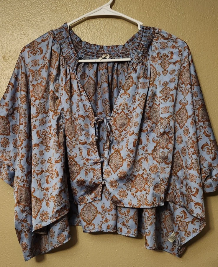 Juego de dormir Free people Intimately FP Misty Mornings azul talla mediana pierna ancha Foto 1 de 4