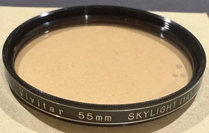 Vintage VIVITAR 55mm Skylight 1A Camera Lens Filter Made in Japan - Picture 1 of 2