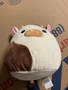 Peluche Squish mellow Ronnie la mucca marrone - Foto 1 di 2