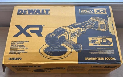 DEWALT DCM849P2 20V MAX XR 7" Rotary Polisher Kit - Cordless, Variable Speed CIB — 第 1/4 张图片