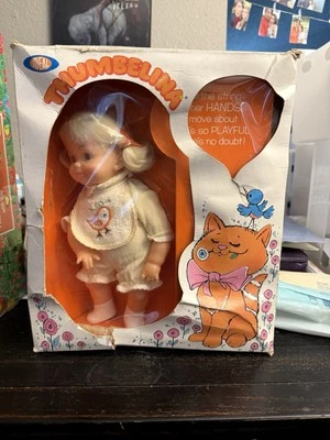 Ideal Thumbelina Doll 1971 - In Box - Blonde Hair & Yellow Outfit - Image 1 of 4