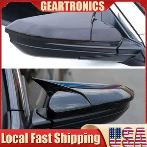 For Honda Civic OX Horn Glossy Black 2016-2021 Rear View Mirror Cover Cap Trim · - Picture 1 of 12