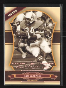 2007 Donruss Classics #116 Earl Campbell Timeless Tributes Bronze /100 Oilers - Bild 1 von 2