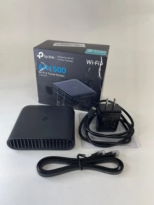 TP-Link Ultra-Portable Wi-Fi 6 AX1500 Travel Router TL-WR1502X | - Image 1 of 4