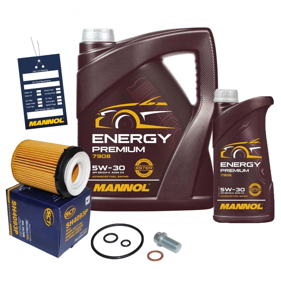 SCT ÖLFILTER mit 6L MANNOL 229.52 5W30 ÖL A B C E KLASSE W176 W246 W205 W213