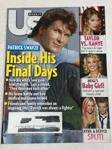 US Weekly Magazine Sep 28 2009 Patrick Swayze Katherine Heigl Avril Lavigne West - Picture 1 of 1