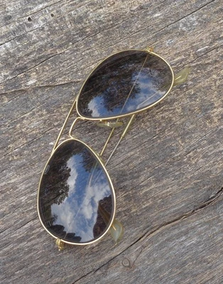 Gafas de sol vintage B&L Ray-Ban 58-14MM foto gris transición aviador Foto 1 de 4