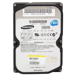 SAMSUNG SV0644A 6,4GB IDE PATA EIDE 3,5" HARD DISK HDD WINDOWS 98 95 2000 XP - Foto 1 di 6