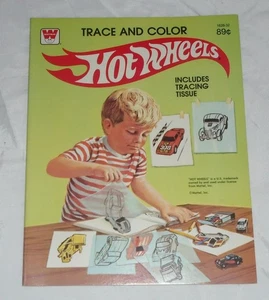 HOT WHEELS 1981  Whitman Trace & Color Book - Picture 1 of 6