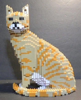 Blocos de construção JEKCA gato laranja MONTADO seminovos - Imagem 1 de 2