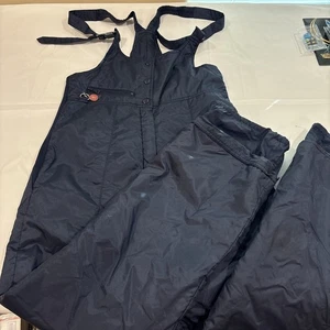 Vintage Ski Wear by J.C. Penny Snowboard Träger Overall Hose dunkelblau Gr. M - Bild 1 von 7