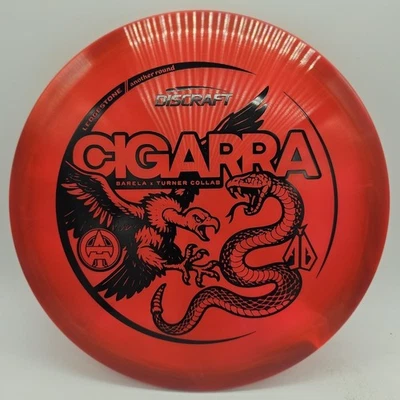 Красно-черная марка Discraft Z Swirl Cigarra Barela x Turner Collab 173–174 г  - Изображение 1 из 3