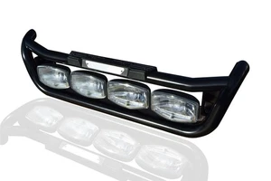 Grill Light Bar C + Jumbo Spots + Step Pads + Side LEDs To Fit MAN TGA - BLACK - Picture 1 of 5