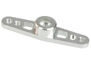 3Racing 2.6mm Aluminium Double Servo Arm for KO Propo/Sanwa Silver 3RAC-HKD26/SI - Picture 1 of 2