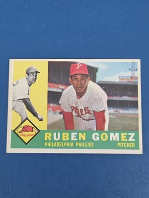 1960 Topps #82 Ruben Gomez Philadelphia Phillies BASEBALL Card K3 - Image 1 of 2