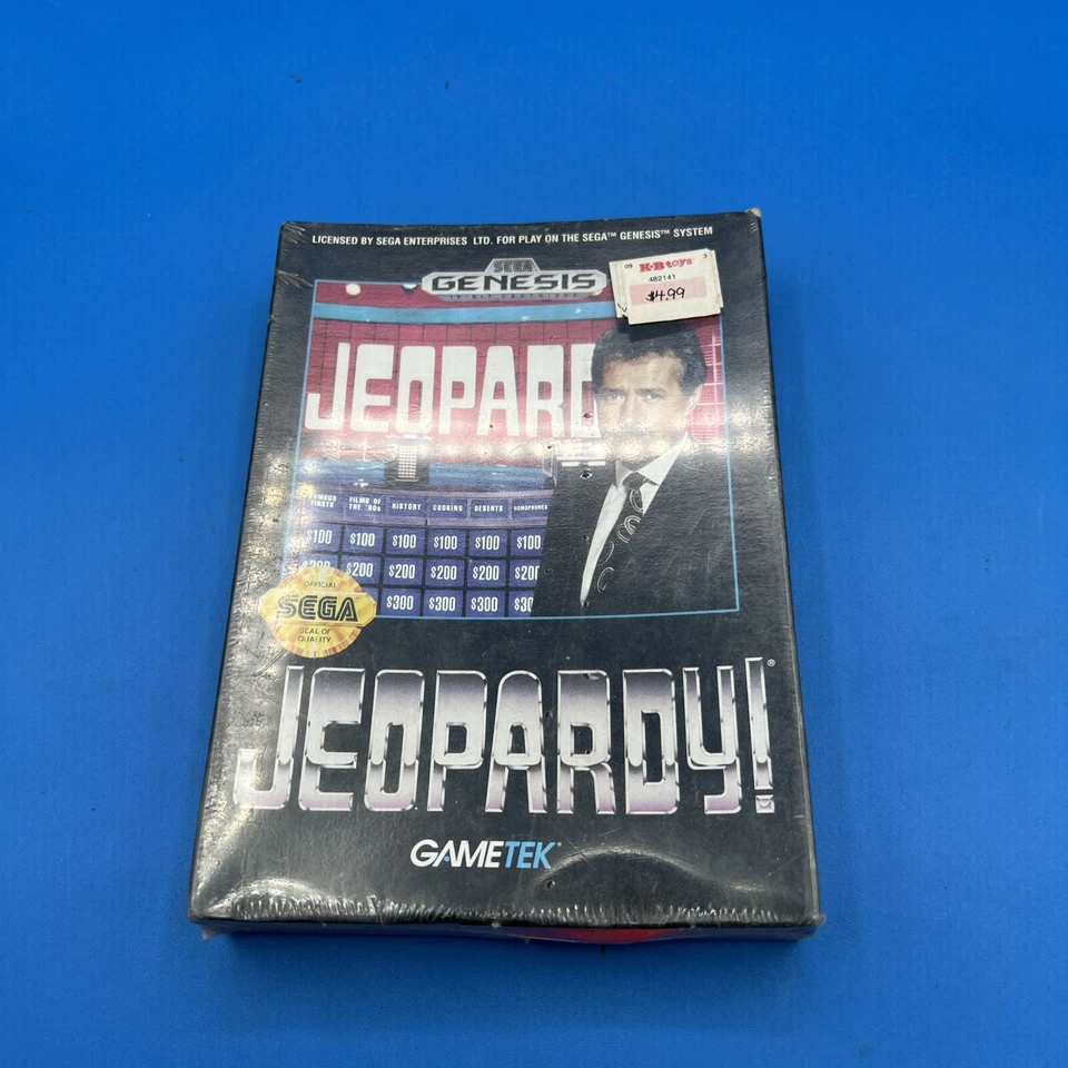 Sega Genesis Jeopardy Brand New Factory Sealed Cardboard Box - Image 1 of 4