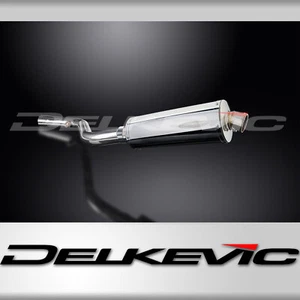 Kit silenciador de escape ovalado de acero inoxidable 14" BMW R1150RS 2001-2004 Delkevic sin cordones - Imagen 1 de 5