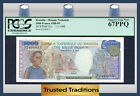 Tt Pk 22A 1988-89 Rwanda Banque Nationale 5000 Francs Pcgs 67 Ppq Superb Gem New