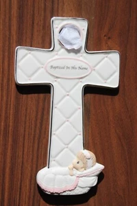 Precious Moments Share The Gift Of Love - 143202 Girl Cross - Baptism - Picture 1 of 6