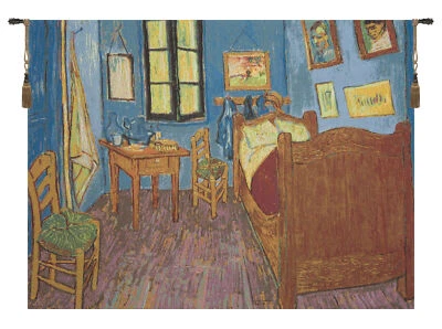 Van Gogh Chambre Belgian Tapestry Jacquard Woven European Wall Hanging - Image 1 of 3
