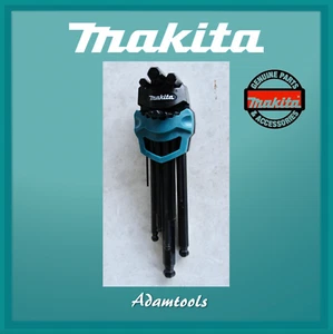 9 x Makita Allen Keys: 1.5, 2, 2.5, 3, 4, 5, 6, 8, 10mm Set - Picture 1 of 2