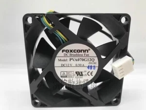 1 pcs FOXCONN fan PVA070G12Q DC12V 0.50A 7025 7cm 4wire PWM - Picture 1 of 3