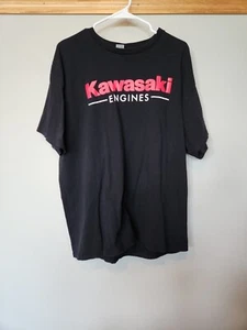 Kawasaki Engines T-shirt XL Black SS Motorcycles ATV Motor cross Dirt bikes - Picture 1 of 4