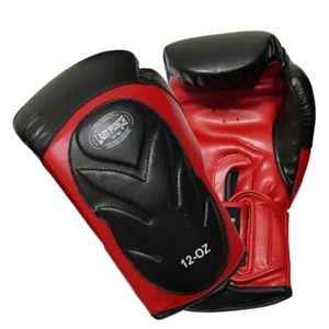 Last Punch Pro Style Black & Red Boxing Training Sparring Gloves 12oz - Picture 1 of 2