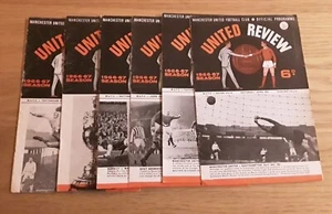 Manchester United 1966/67 Selection of Home League Programmes from menu - Picture 1 of 7