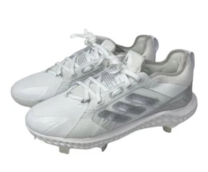 adidas PureHustle Metal Women's Softball Baseball Cleats White Size 10 FV9038 - Picture 1 of 5