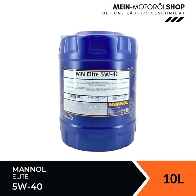 Mannol Elite 5W-40 VW MB 229.5 MB 229.3 MB 226.5 BMW LL-98 BMW LL-01 10 Liter - Bild 1 von 4