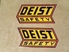 DEIST SAFETY DECALS (Pair) 1998 NOS, Racing Safety Glendale California, Auto Car