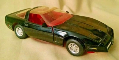 CORVETTE ZR-1 1989 REVELL 1:24 BLACK RED CLEAR SUNROOF LOOSE DIE CAST STEERABLE. - Image 1 of 4