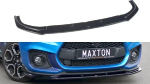 Front Diffuser Diffusor V1 Maxton Design Gloss Black For Suzuki Swift 6 Sport - Picture 1 of 8