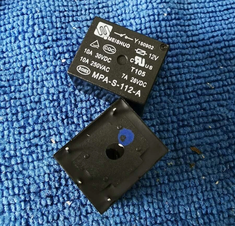 MEISHUO 2pcs ORIGINAL MPA-S-112-A 12VDC12V Nine Yang Rice Cooker Relay 4pins