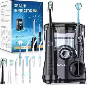 Comprehensive 2-in-1 Electric Toothbrush and Water Flosser with 600ML Reservoir - Picture 1 of 11