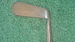 Vintage 34" RH John Anderson Hickory Shaft Brass Head Putter - Bild 1 von 9