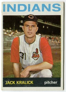 1964 Topps #338 Jack Kralick Cleveland Indians - Imagen 1 de 2