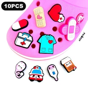 10pc Medical π©Ίπ©ββπ Shoe Charms for Crocs Nurse Doctor NHS CLOGITZ UK π¬π§ - Picture 1 of 11