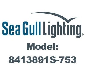 Sea Gull 8413891S-753 Wall Lantern, Painted Brushed Nickel Finish - Picture 1 of 1