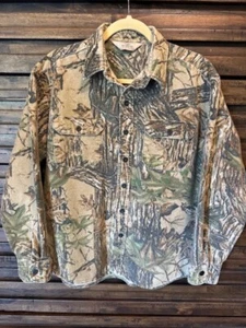 Vintage RedHead Chamois Flannel Shirt Long Sleeve Realtree Camo SML MED - Picture 1 of 13