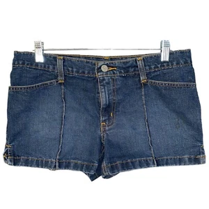 Ralph Lauren Polo blaue Jeans niedrige Leibhöhe Denim Shorts genäht Ranch Größe 9/10 - Bild 1 von 6
