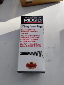 Broca de barrena de cono de embudo estilo Ridgid 63010 T-206 se adapta a K-375, K-380 K-400 K40 K-50 - Imagen 1 de 4