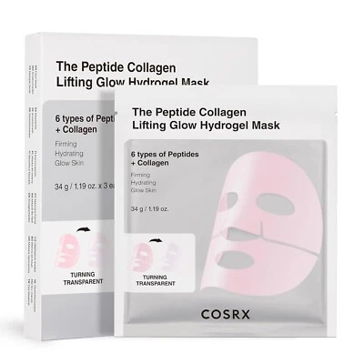 COSRX The Peptide Colágeno Lifting Brillo Hidrogel Mascarillas Faciales Cuidado Coreano de la Piel 3 Foto 1 de 4